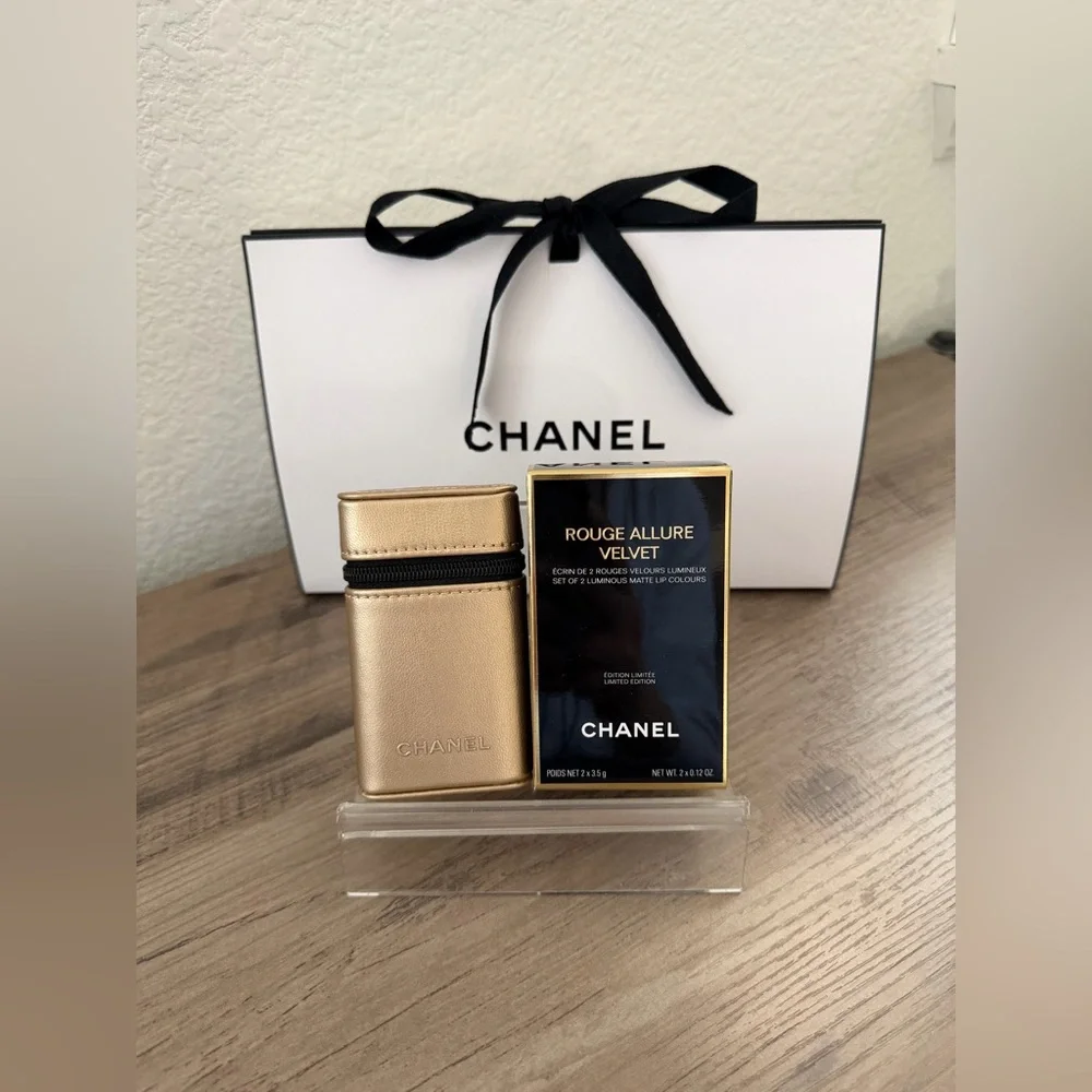 CHANEL Gold Rouge Allure Velvet Lipstick Set
